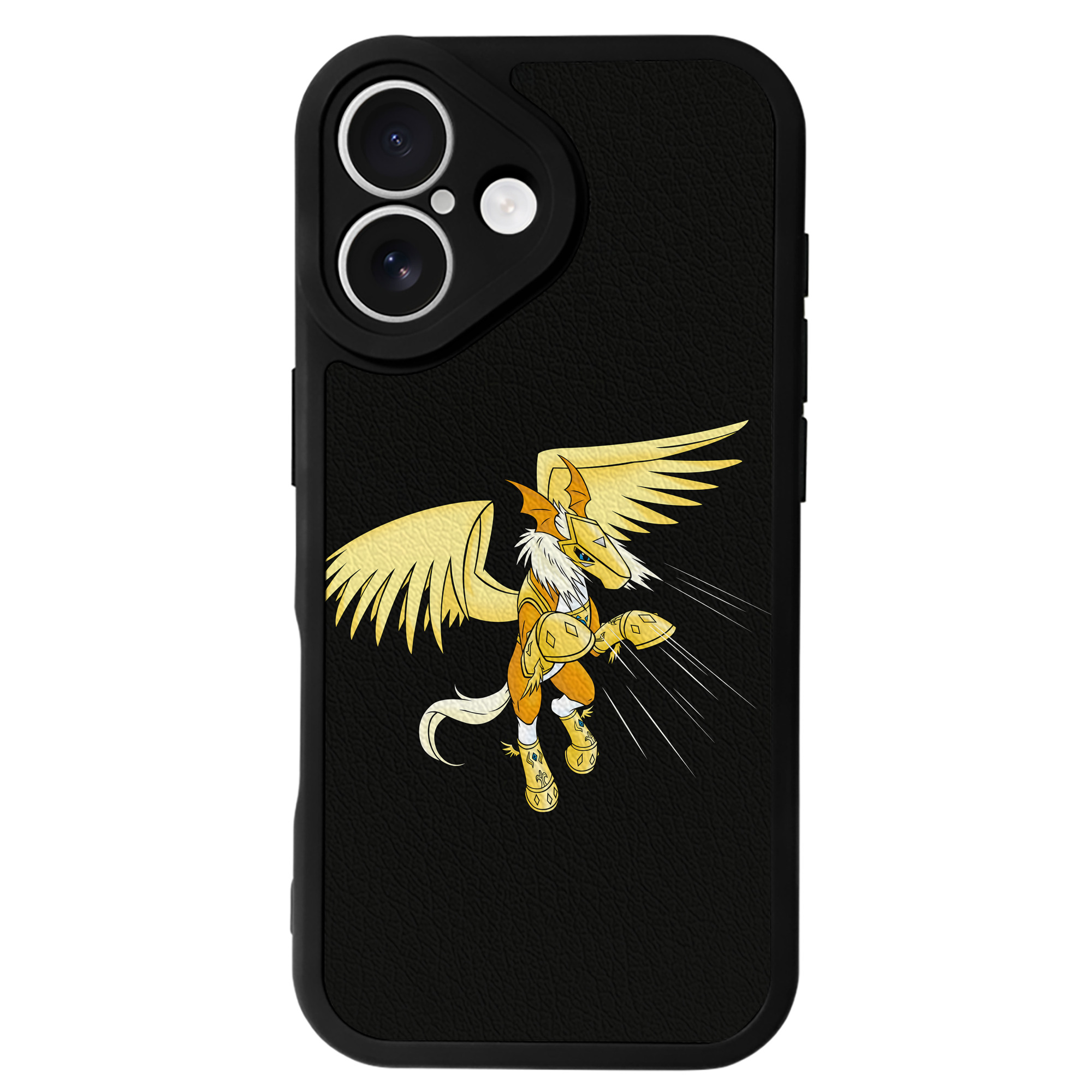 （画像用） Digimon デジタルモンスター/デジモン 【iPhone 16シリーズ対応】シリコンスマホケース（レザー調） 材質：シリコン
